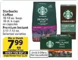 Vons Starbucks Coffee offer