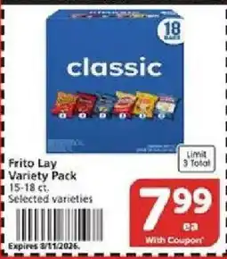 Vons Frito Lay Variety Pack offer