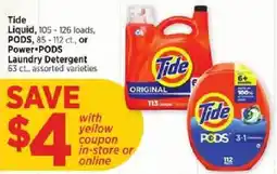 H-E-B Tide laundry detergent offer
