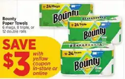 H-E-B Bounty paper towels offer