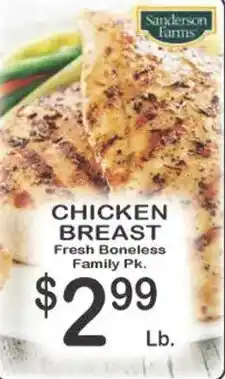 Foodland Sanderson Farms Chicken Breast offer