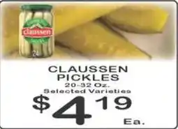 Foodland Claussen pickles offer