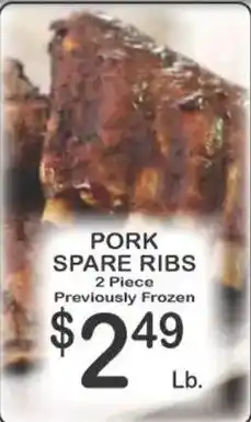 Foodland Pork Spare Ribs offer
