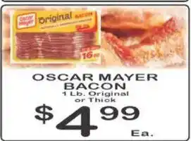 Foodland Oscar Mayer Bacon offer