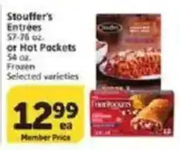 Vons Stouffer's Entrees or Hot Packets offer