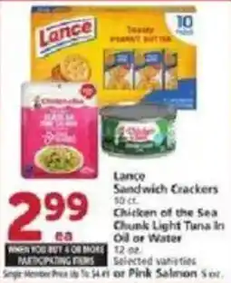 Vons Lance Sandwich Crackers offer