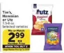Vons Tim's Hawaiian or Utz offer