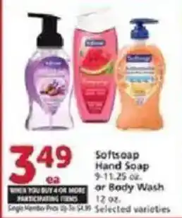 Softsoap Hand Soap or Body Wash