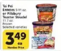 Vons Tai Pei Entrées or Pillsbury Toaster Strudel offer