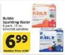 Vons Bublr Sparkling Water offer