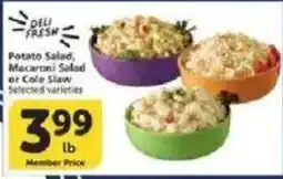 Vons Deli Fresh Potato Salad, Macaroni Salad or Cole Slaw offer