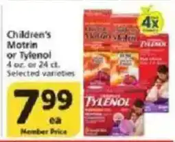 Vons Children's Motrin or Tylenol offer