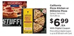 Kroger California pizza kitchen or digiorno pizza offer
