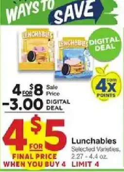 United Supermarkets Lunchables offer