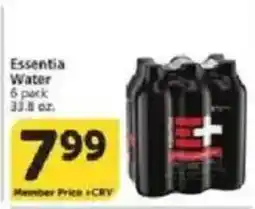 Vons Essentia Water offer
