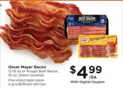 Kroger Oscar Mayer Bacon offer