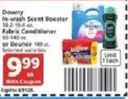 Vons Downy in-wash scent booster fabric conditioner offer