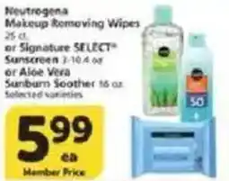 Vons Neutrogena Makeup Removing Wipes offer