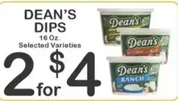 Foodland Dean's dips offer