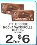 Foodland Little Debbie Mocha Swiss Rolls offer