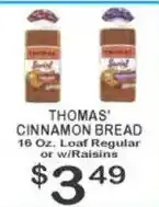 Foodland Thomas' cinnamon bread offer