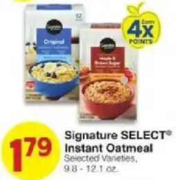 United Supermarkets Signature Select Instant Oatmeal offer