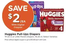 Kroger Huggies Pull-Ups Diapers offer
