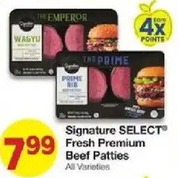 United Supermarkets Signature Select fresh premium beef patties offer