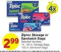 United Supermarkets Ziploc storage or sandwich bags offer