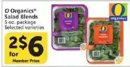 Vons O Organics salad blends offer