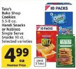 Vons Tate's Bake Shop Cookies offer