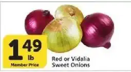 Vons Red or Vidalia Sweet Onions offer