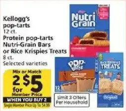 Vons Kellogg's pop-tarts offer