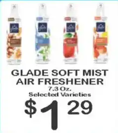 Foodland Glade soft mist air freshener offer