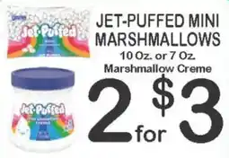 Foodland Jet-Puffed mini marshmallows offer