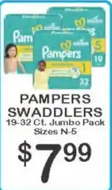 Foodland Pampers Swaddlers offer