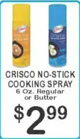 Foodland Crisco no-stick cooking spray offer
