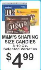 Foodland M&M'S Sharing Size Candies offer