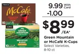 Kroger Green Mountain or McCafé K-Cups offer