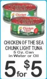 Foodland Chicken of the sea chunk light tuna offer