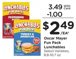 Kroger Oscar Mayer Fun Pack Lunchables offer