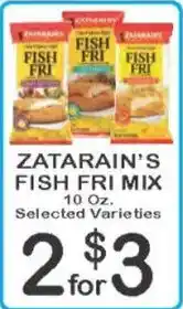 Foodland Zatarain's fish fri mix offer