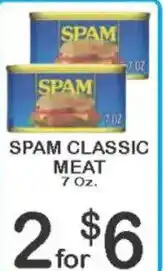 Foodland Spam classic meat offer