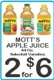 Foodland Mott's apple juice offer