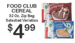 Foodland Food Club Cereal offer
