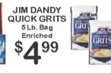 Foodland Jim dandy quick grits offer