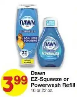 United Supermarkets Dawn ez-squeeze or powerwash refill offer