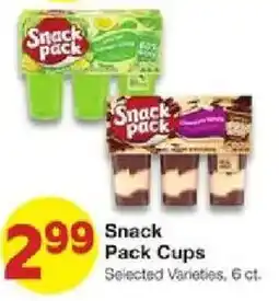 United Supermarkets Snack Pack Cups offer