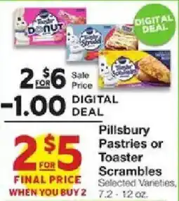 United Supermarkets Pillsbury Pastries or Toaster Scrambles offer