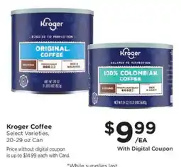 Mariano's Kroger Coffee offer